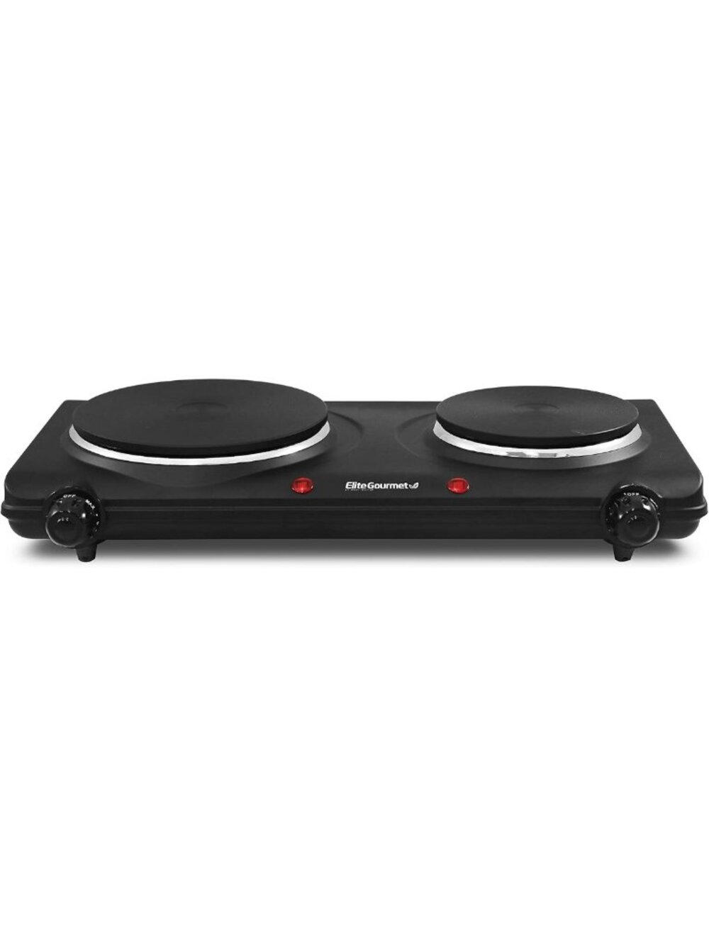 1500W Double Cast Iron Hot Plate with Adjustable Temperature - Portable Cooking